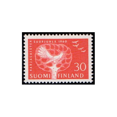 Finland. 1960. Gadolin, Nortamos, og Karelernes rigsfest. AFA nr. 527-29 **      , postfrisk stemplet FDC