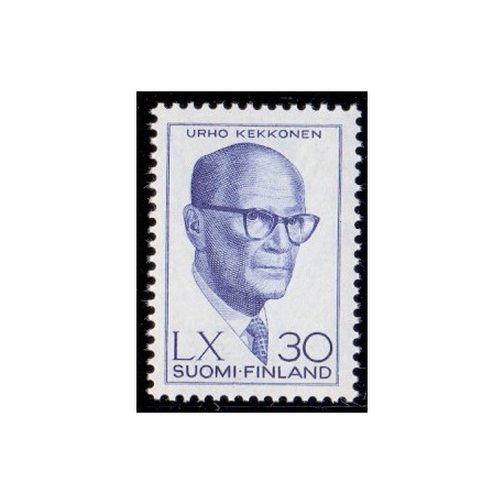 Finland. 1960. Pres. Kekkonens AFA nr. 532     , postfrisk stemplet FDC