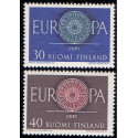Finland. 1960. Europamærker. AFA nr. 533-34 **    , postfrisk stemplet FDC