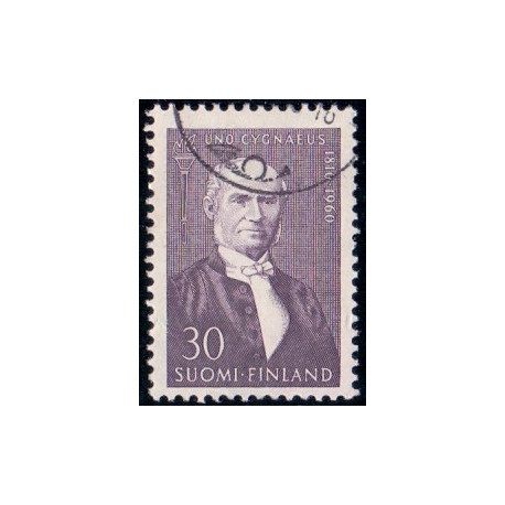 Finland. 1960. Uno Cygnæus. AFA nr. 535 **    , postfrisk stemplet FDC