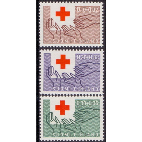 Finland. 1963. FAO og Røde Kors AFA nr. 577-80 ** (4) , postfrisk stemplet FDC