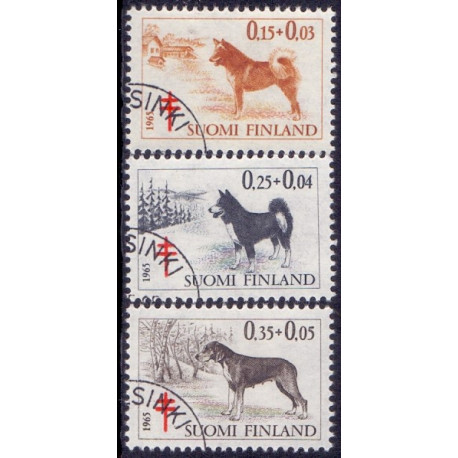 Finland. 1965. Dyr, Tuberkulose. AFA nr. 608-10 **      , postfrisk stemplet FDC
