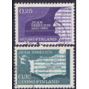 Finland. 1965. Jean Sibelius. AFA nr. 611-12 **      , postfrisk stemplet FDC