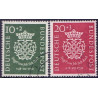 Vesttyskland. 1950. Johannes Sebastian Bach. AFA 1084-85 **, st.