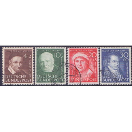 Vesttyskland. 1951. Velgørenhedsmærker.. AFA 1106-09 **, st.