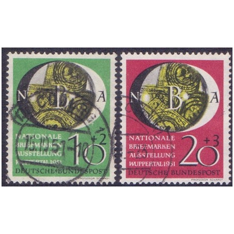 Vesttyskland. 1951. Wuppertal Frimærkeudst.. AFA 1104-05 **, st.