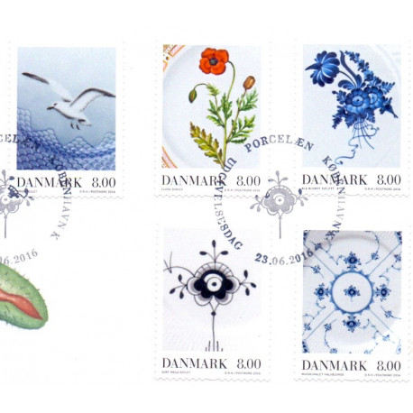 2016. Frimærkekunst, AFA nr. 1867-68A, postfrisk Stemplet FDC