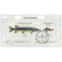 2018. Fisk i Norden, miniark, AFA nr. 1937A, postfrisk   Stemplet FDC