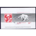 2013. 20,00 Kr. Post Greenland 75 års jubilæum, i miniark UTAKKET. AFA nr 652a postfrisk stemplet
