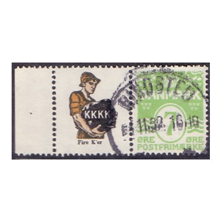 K. K. K. K. . AFA nr. 31 **          stemplet postfrisk brev