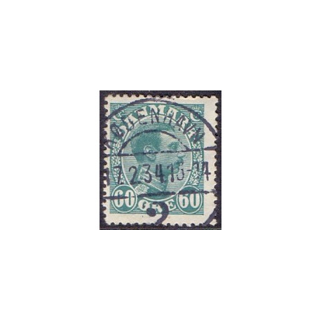 1921-22. Chr. X. 60 Øre . AFA nr. 130 postfrisk  Ubrugt Stemplet FDC
