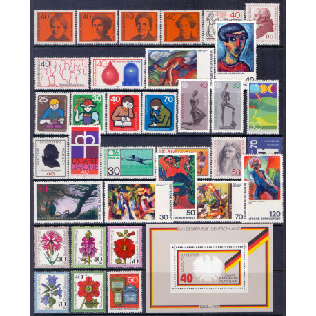Vesttyskland. 1974. Komplet årgang ** AFA nr. 1748-1782   , st.