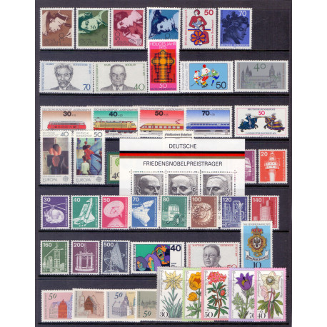 Vesttyskland. 1975. Komplet årgang ** AFA nr. 1783-1831  , st.
