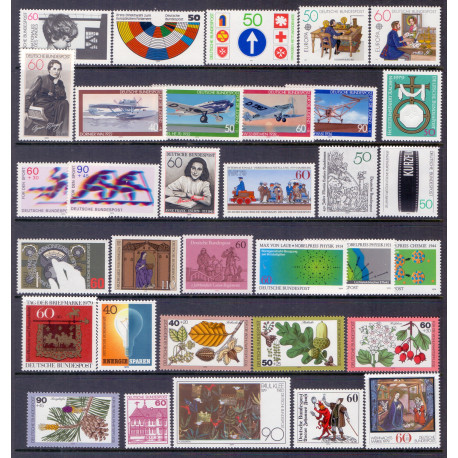 Vesttyskland. 1979. Komplet årgang ** AFA nr. 1957-1989  , st.