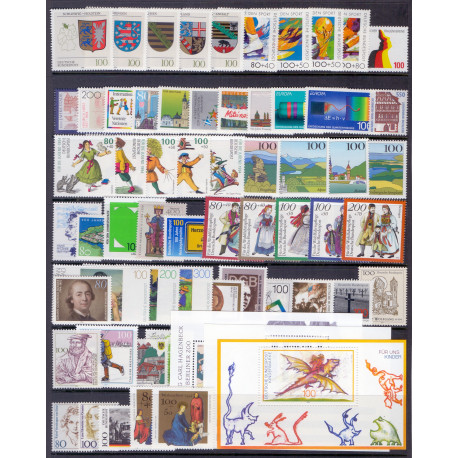 Vesttyskland. 1994. Komplet årgang **. AFA nr. 2650-2712  , st.