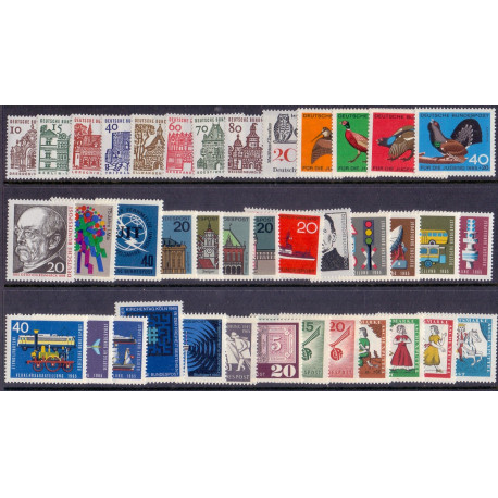 Vesttyskland. 1965. Komplet årgang ** AFA nr. 1415-1453    , st.
