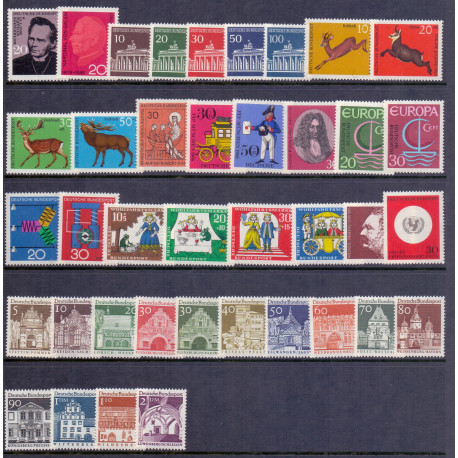 Vesttyskland. 1966. Komplet årgang ** AFA nr. 1454-1492    , st.