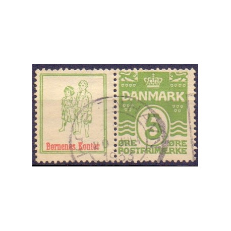 Børnenes Kontor. AFA nr. 50 **       stemplet postfrisk brev