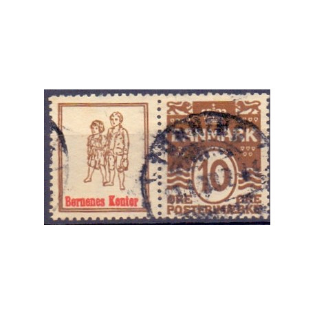 Børnenes Kontor. AFA nr. 49 **       stemplet postfrisk brev