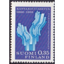 Finland. 1966. Folkeskolen og NORDIA. AFA nr. 620-21 **      , postfrisk stemplet FDC