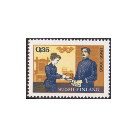 Finland. 1966. Folkeskolen og NORDIA. AFA nr. 620-21 **      , postfrisk stemplet FDC