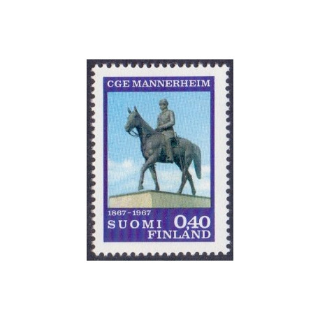 Finland. 1967. Mannerheim og Finske nybyggere. AFA nr. 634-35 **   , postfrisk stemplet FDC