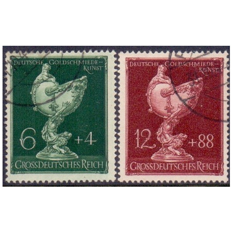 Rige. 1944. Tysk guldsmedekunst. AFA nr. 897-98  **   st. used
