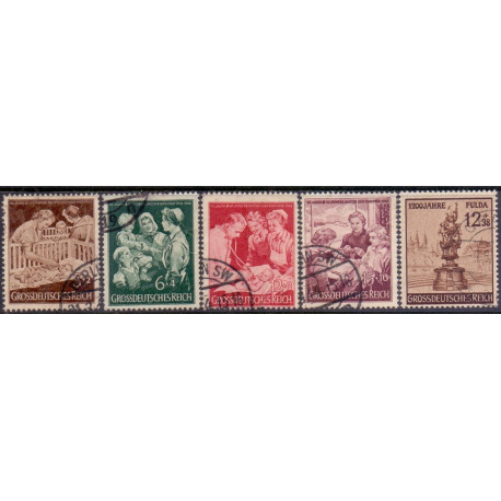 Rige. 1944. Velgørenhedsmærker & Fulda byjubilæum. AFA nr. 864-68 **   st. used