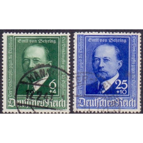 Rige. 1940. Emil von Behring. AFA nr. 755-56 **         st. used