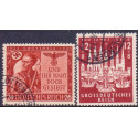 Rige. 1943. Lübeck & 9 november mindemærke. AFA nr. 857-58 **   st. used
