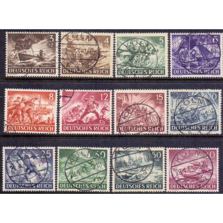 Rige. 1943. Heltemindedagen. AFA nr. 826-37 **    st. used