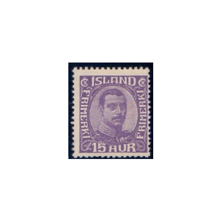 Island. 1920. Chr. X. AFA nr. 90 **  postfrisk st. stemplet FDC