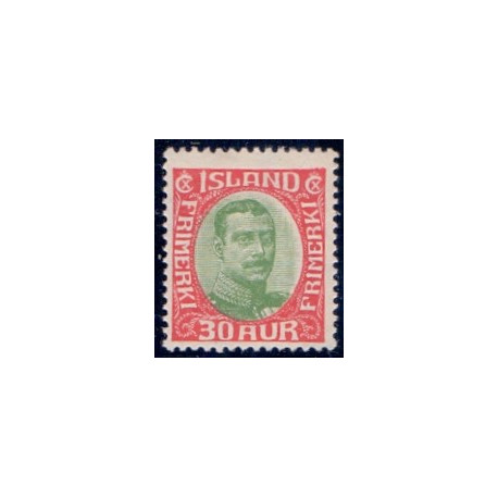 Island. 1920. Chr. X. AFA nr. 93 **  postfrisk st. stemplet FDC