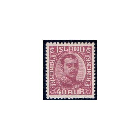 Island. 1920. Chr. X. AFA nr. 94 **  postfrisk st. stemplet FDC