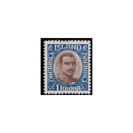 Island. 1920. Chr. X. AFA nr. 96 **  postfrisk st. stemplet FDC
