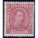 Island. 1931-33. Chr. X Ny gravering. 40 Aur. AFA nr. 163  ** postfrisk st. stemplet FDC