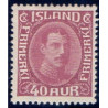 Island. 1931-33. Chr. X Ny gravering. 40 Aur. AFA nr. 163  ** postfrisk st. stemplet FDC