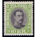 Island. 1931-33. Chr. X Ny gravering. 10 kr. AFA nr. 166  **/*   postfrisk st. stemplet FDC