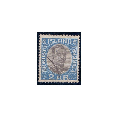 Island Tjenstemærker 2 Kr. Chr. X. AFA nr. 60  **   stemplet st.