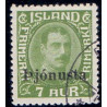 Island Tjenstemærker 7 Aur. Pjónusta. AFA nr. 63 **  stemplet st.