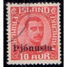 Island Tjenstemærker 10 Aur. Pjónusta. AFA nr. 64 **  stemplet st.