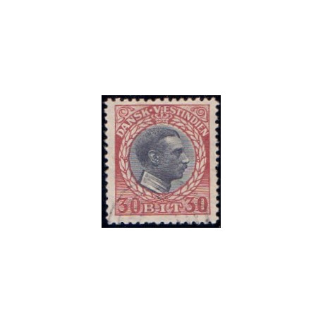 DWI. 1915-16 Kong Chr. X. 30 bit. AFA nr 49 **  /st.