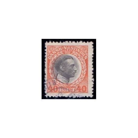 DWI. 1915-16 Kong Chr. X. 40 bit. AFA nr 50 **  /st.