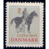 Julemærke 1941. Alm mærke med blå baggrund (privat tiltryk) **