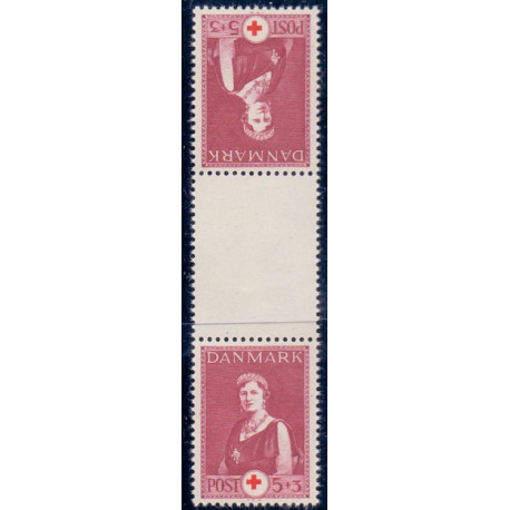 Danmark Tête-bêche 10 **/NHM stemplet/used