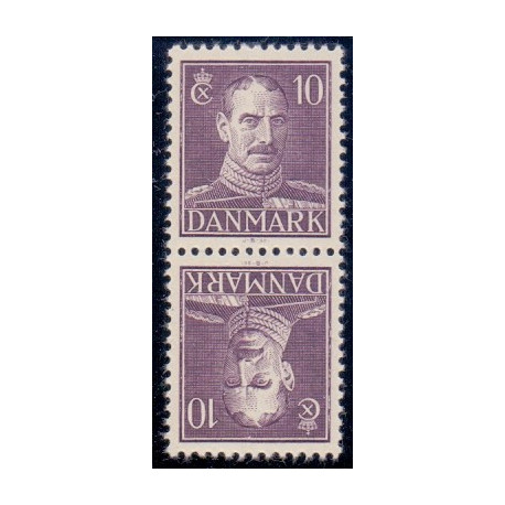 Danmark Tête-bêche 10 **/NHM stemplet/used