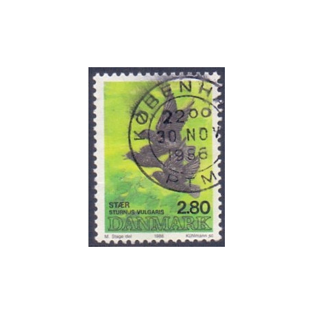 1986. Fugle. Variant. AFA nr. 865x stemplet