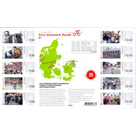 Anledningsmærker. 2015. Post Danmark rundt. **