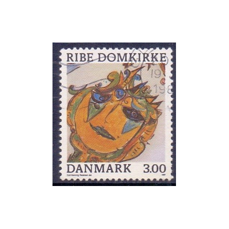 1987. Roskilde domkirke. Variant. AFA nr. 879x stemplet