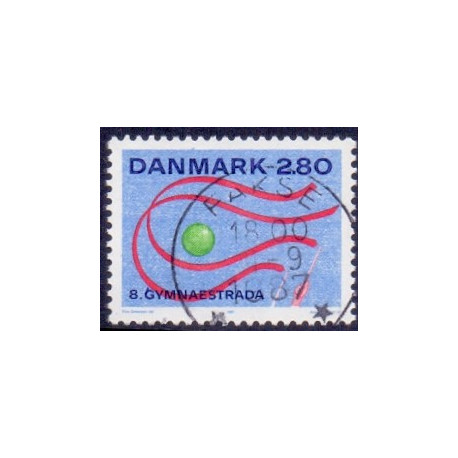 1987. Gymnaestrada. Variant. AFA nr. 885x stemplet